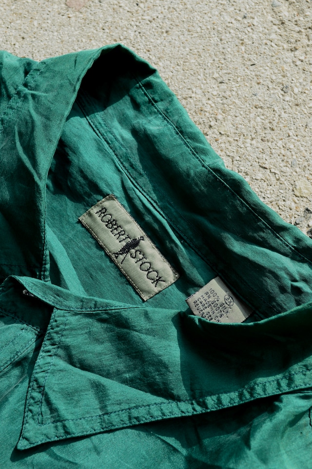 ROBERT STOCK 90's From USA Fade Silk Big Fit Shirt Designers by CHAPS ロバートストック 90s シルクシャツ