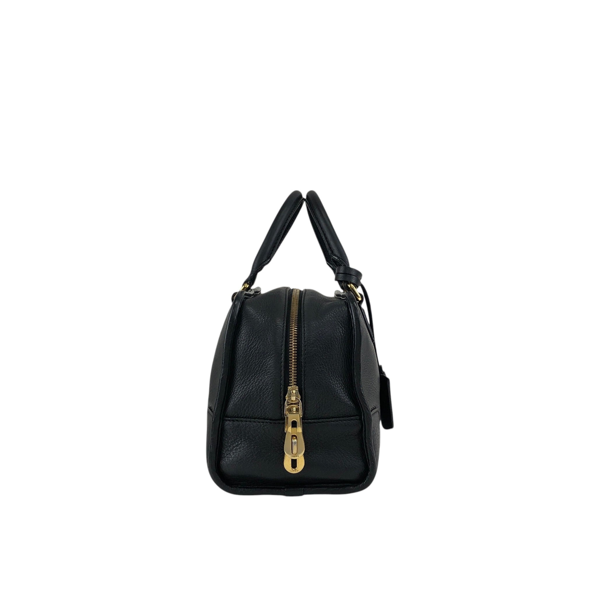 LOEWE ロエベ アマソナ28 ハンドバッグ ブラック アナグラム レザー