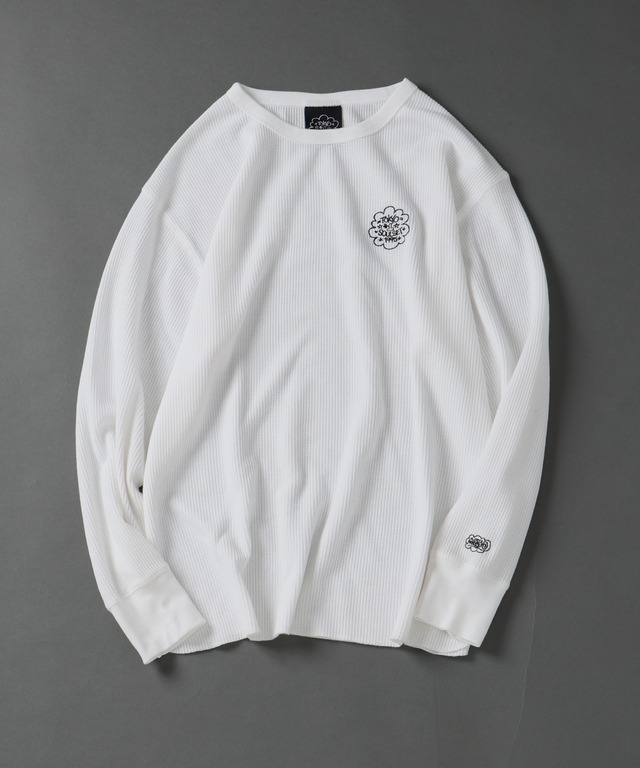 TOKYO No.1 SOUL SET×ERIC HAZE 別注ワッフルLS WHITE (キーホルダー付)