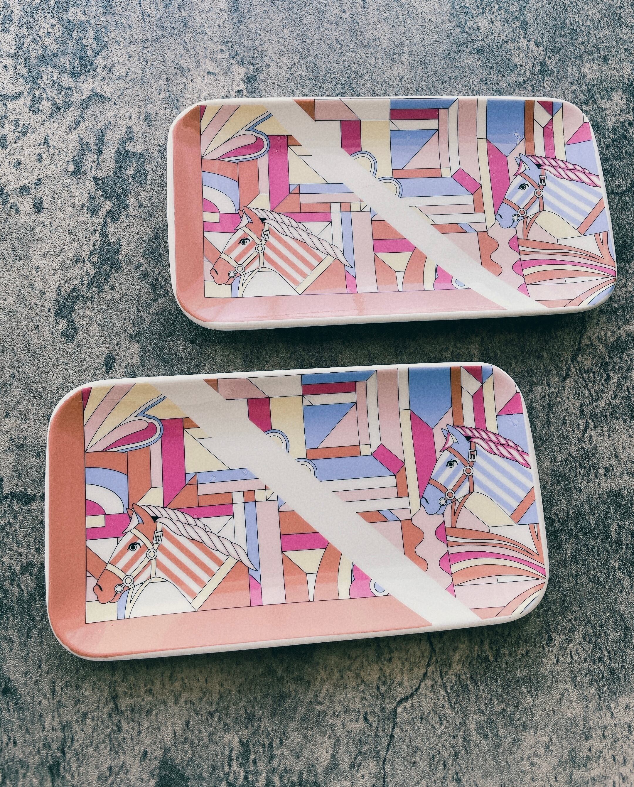 プッチ柄ロングプレート