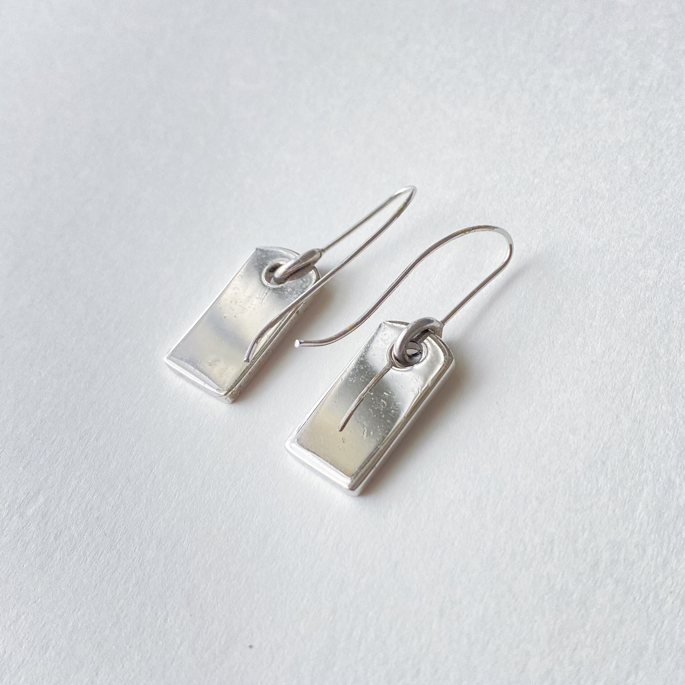 E5093】Christian Dior logo rhinestone pierce/クリスチャン