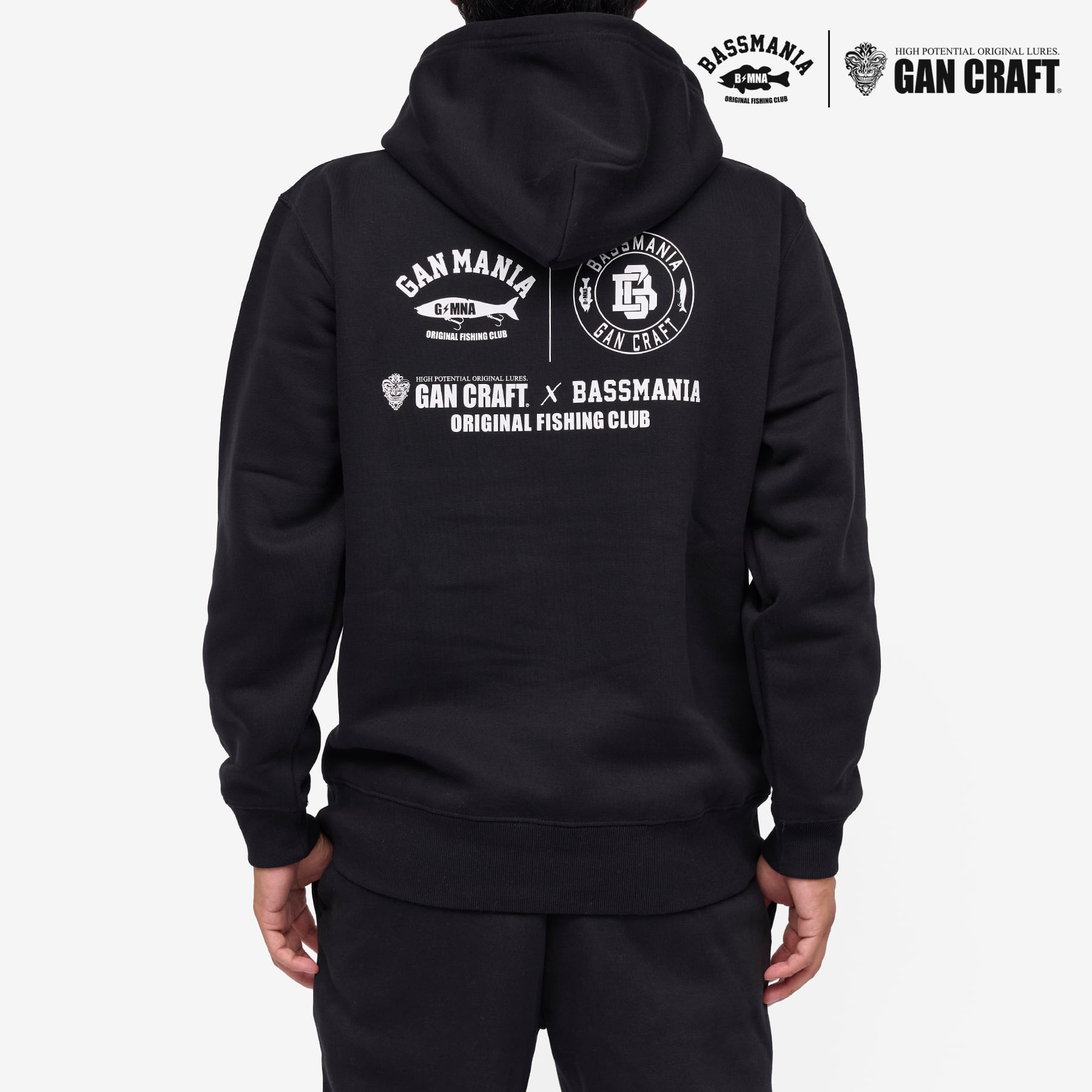 GANCRAFT×BASSMANIA】GANMANIA Sweat Pullover ［BLK］［LIMITED