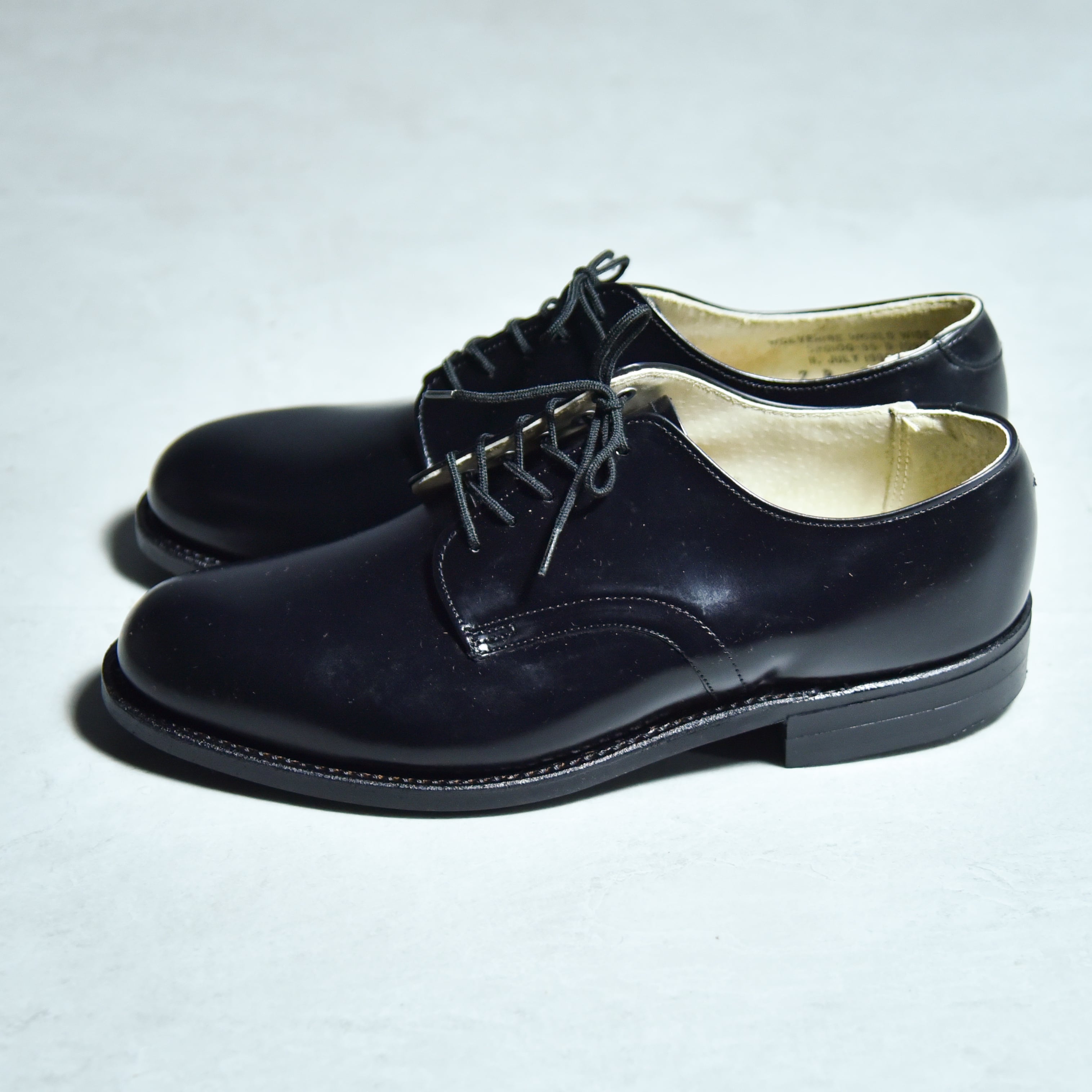 US.NAVY / ドレスシューズ/--/BLK/レザー/sp0100-95-d-1090/90s/サービスシューズ/ DEAD STOCK】80s 90s US NAVY Leather Service Shoes Dress Oxford