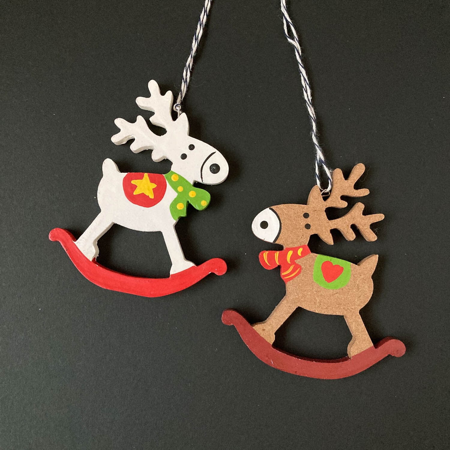 新色追加〉オーナメント トナカイの木馬 | Dua-アクセサリーパーツショップ