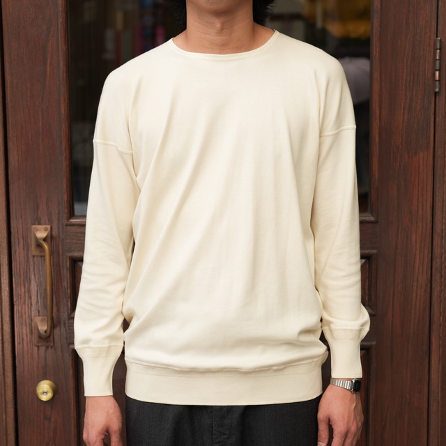 Olde Homesteader (オールドホームステッダー)"Crew Neck Longsleeve / Interlock" -IVORY-