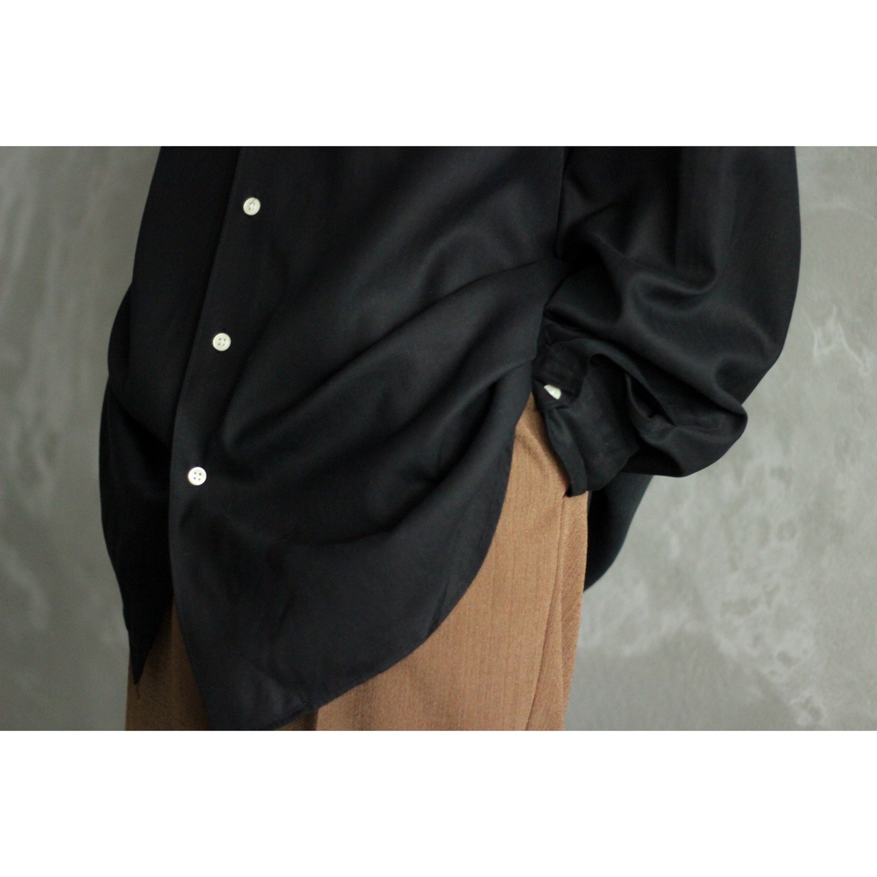 Polo by Ralph Lauren シルク×コットン×リネン ソリッドシャツ 【0072 
