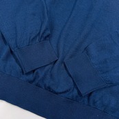 Mademoiselle NON NON マドモアゼルノンノン × JOHN SMEDLEY ジョンスメドレー Vネック ハイゲージ コットンニット セーター L