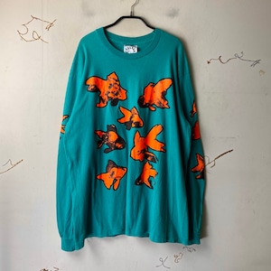 vintage 1990’s INSPIRAL CARPETS long sleeves music tee “revenge of the goldfish”