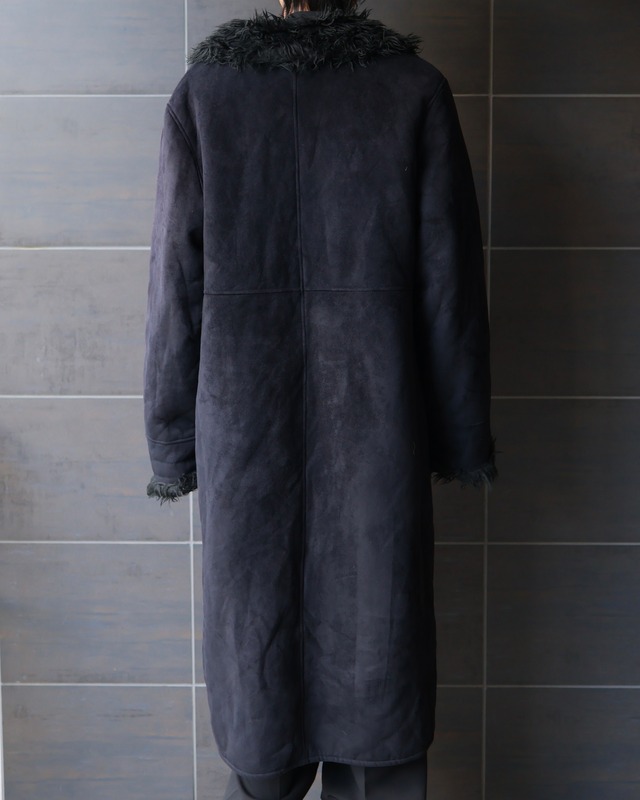 micro suede super long Gang Coat
