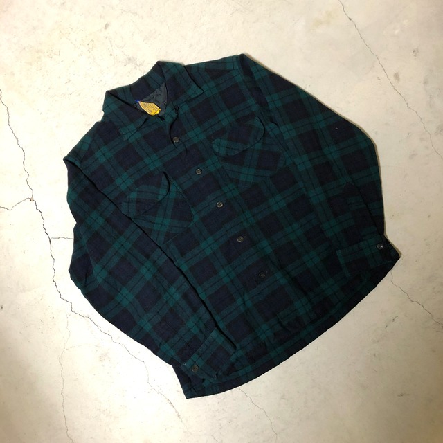 ⊕1950'S PENDLETON BLACK WATCH WOOL SHIRT