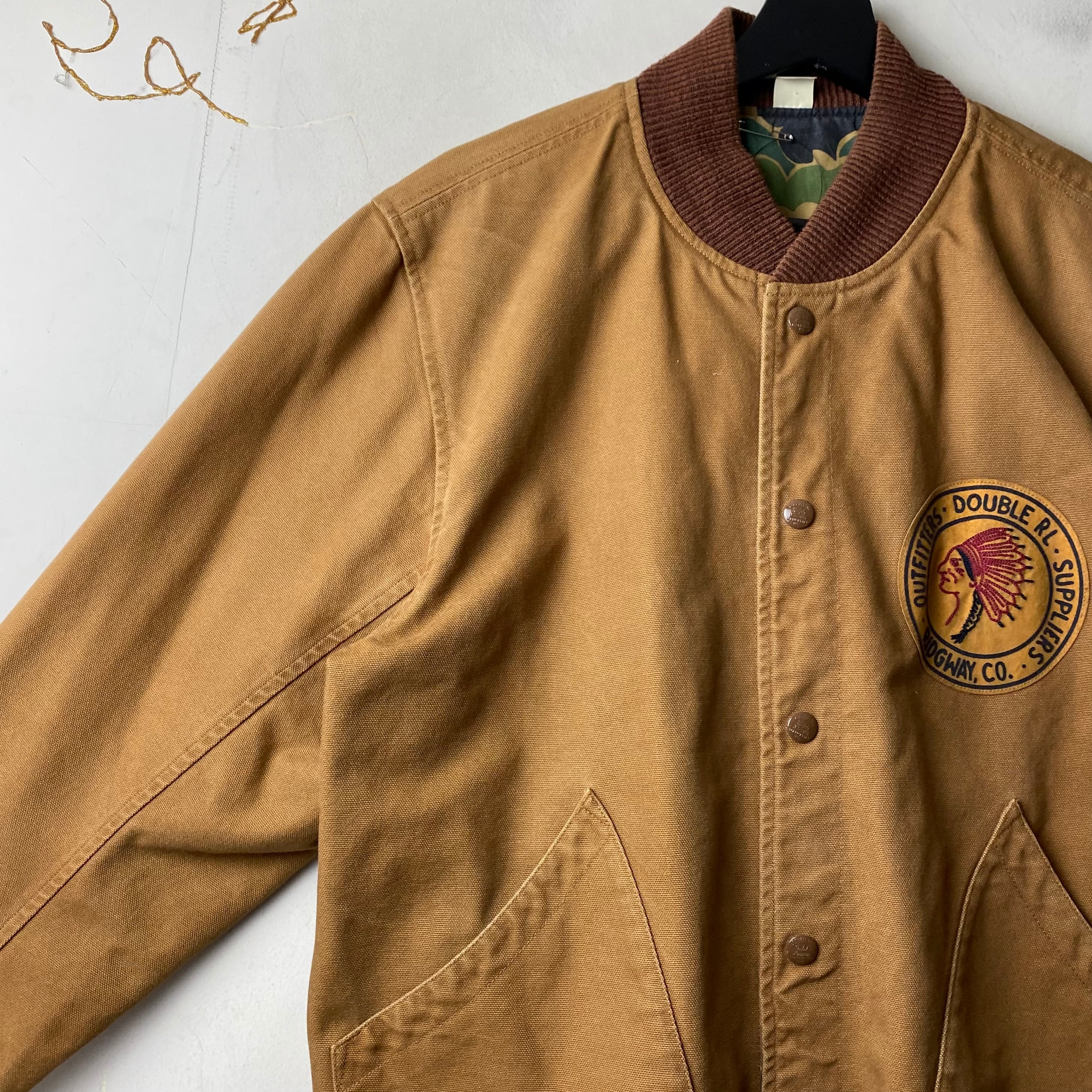 RRL brown duck × camouflage nylon reversible blouson | NOIR ONLINE