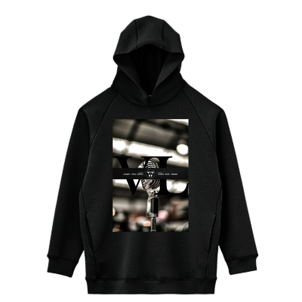 LIFEMAX 10oz ドライストレッチプルオーバーパーカー（両面印刷）