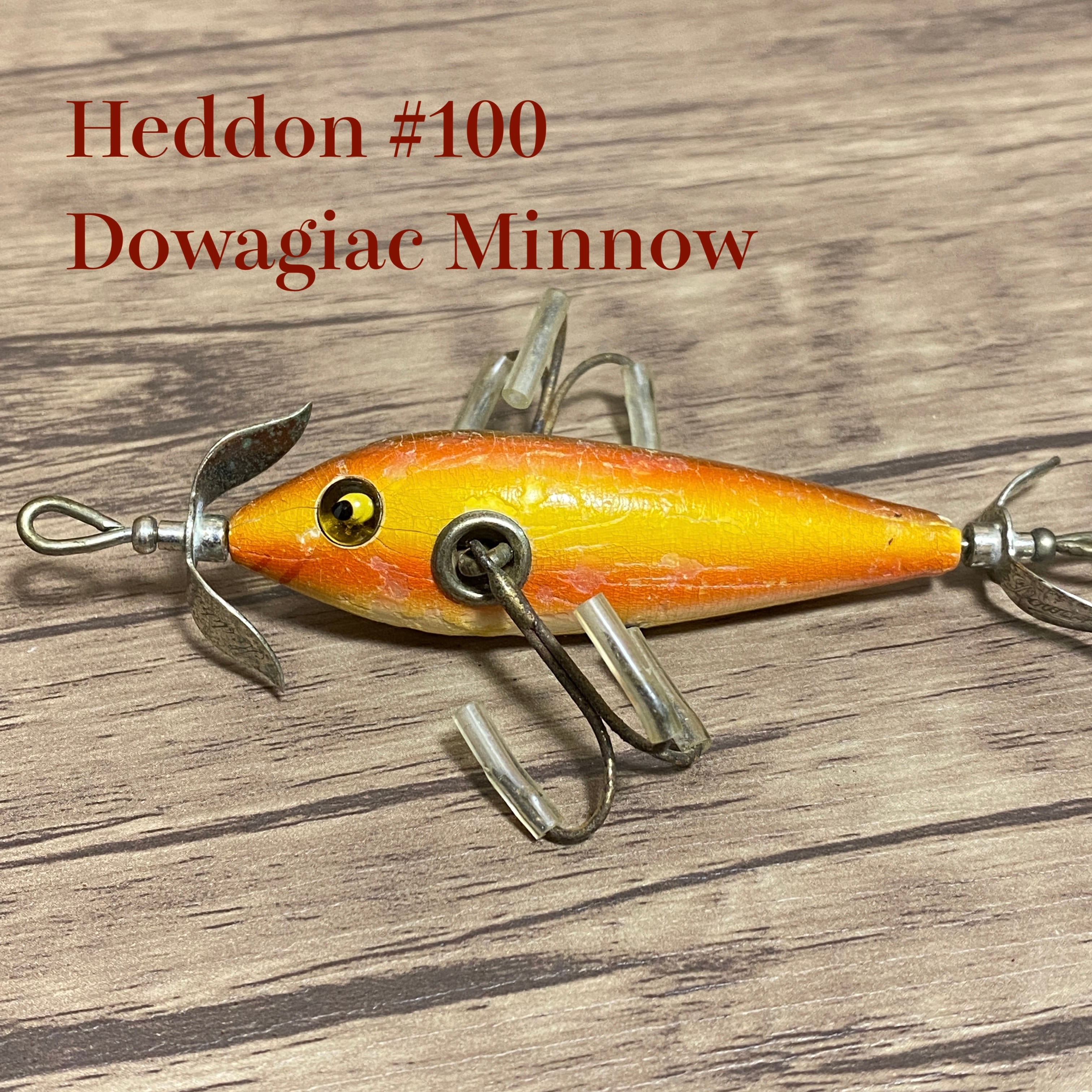 10s Vintage✨ Heddon Dowagiac Minnow #100 early model !! [3129]