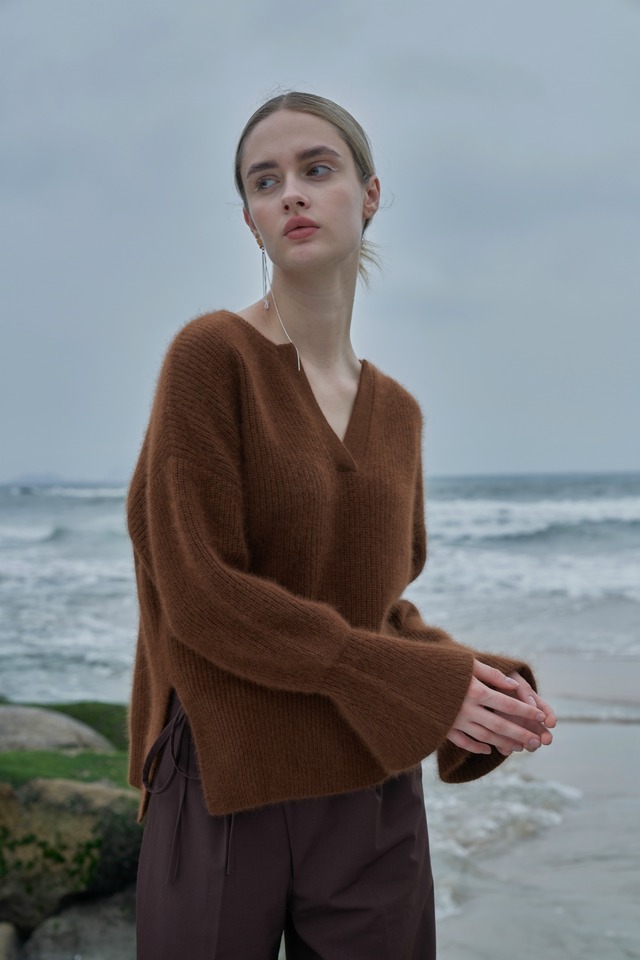 Raccon silk knit /brown