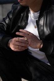 【circle signet ring】 / GOLD