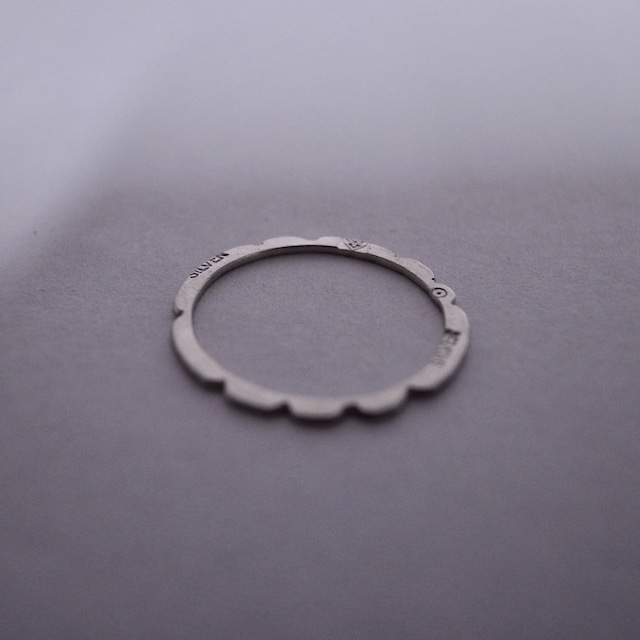 凹 ring / silver950