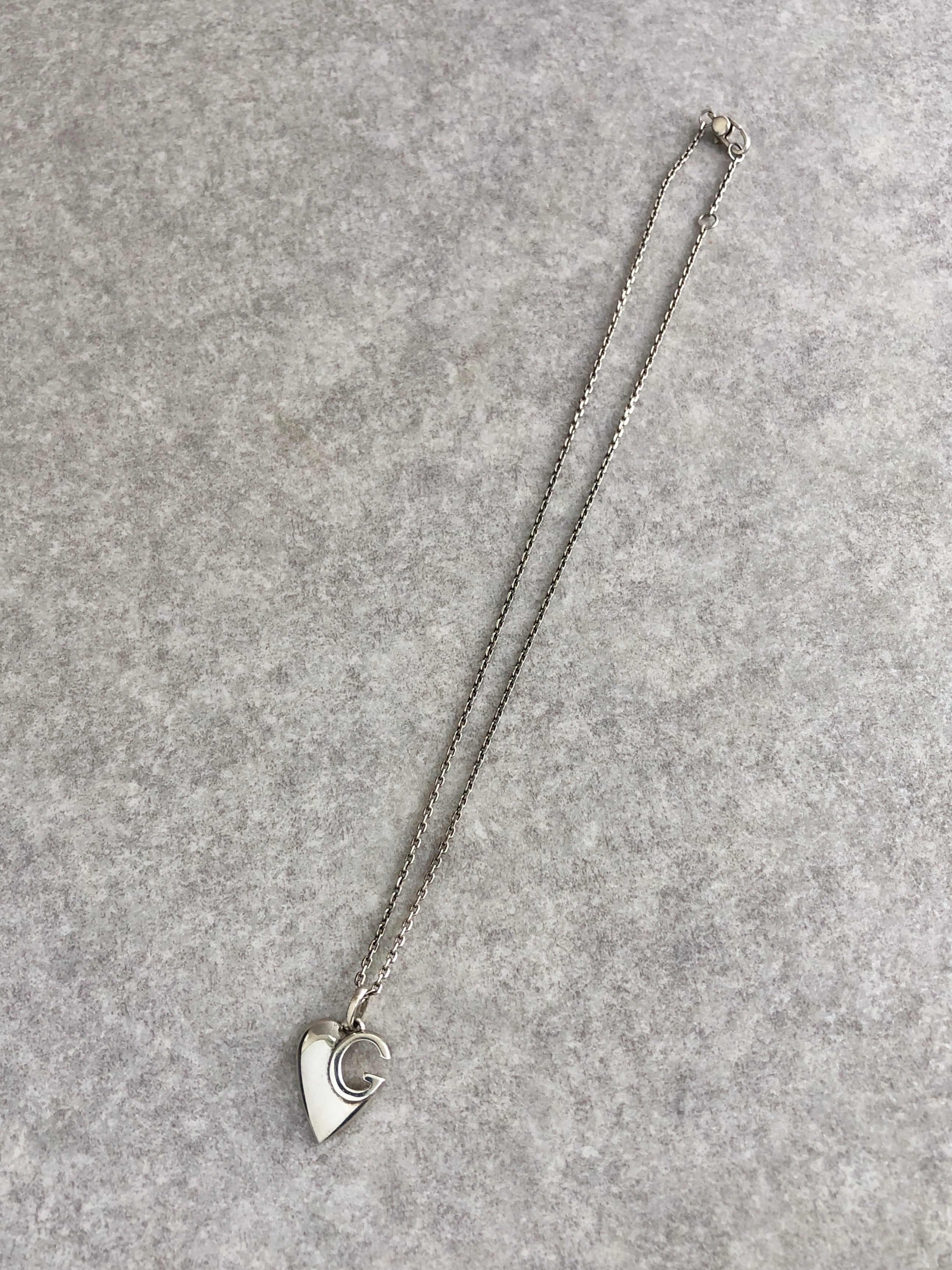 GUCCI グッチ ネックレス シルバー シャーロット ハートG 925 vintage