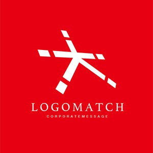 ダイナミックな「大」のロゴ