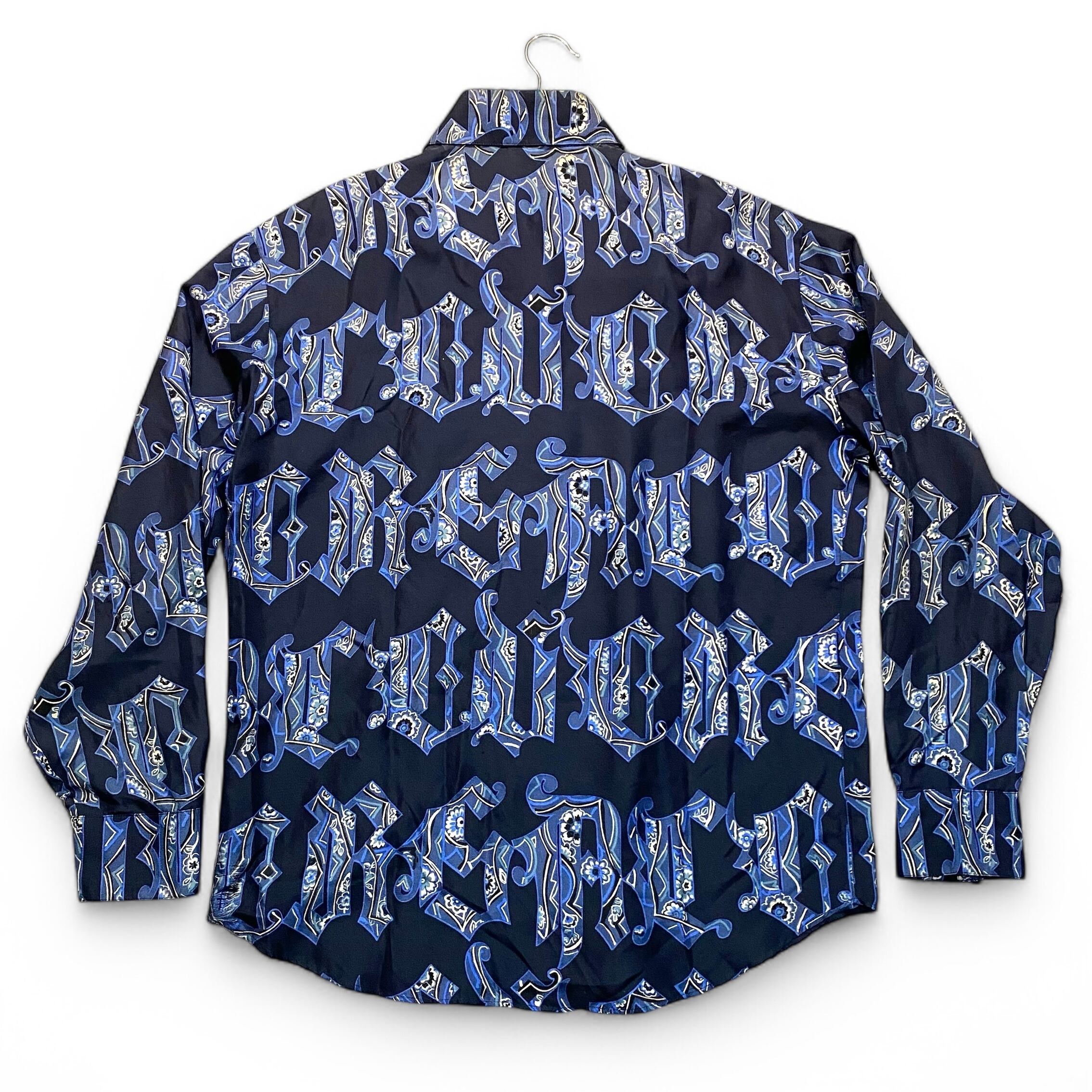 Versace Long Sleeve Open Collar Aloha Shirt Size 48 / ヴェルサーチ