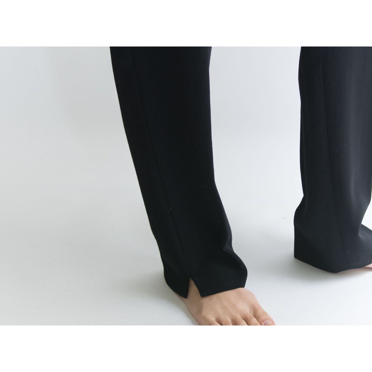 【Made in France】100% wool high waist trouser（フランス製 ハイウエストウールパンツ）