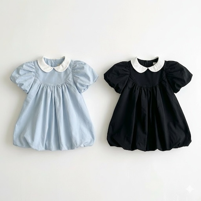 【取寄】azalea|rosé collar dress|ロゼカラーワンピース|S-JS|kids&jr|26 autumn