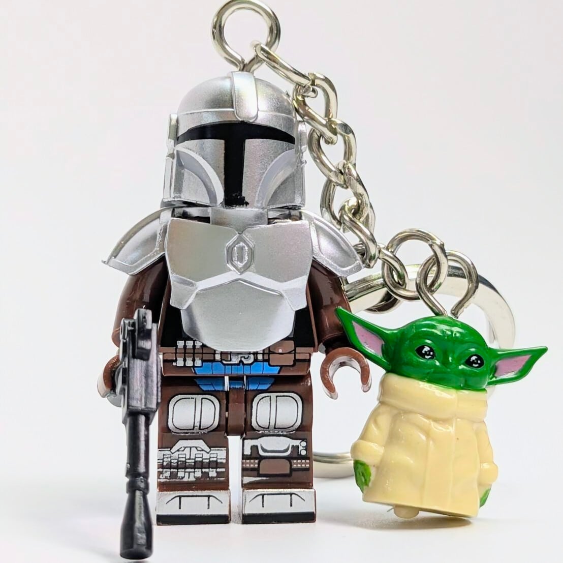 再入荷！【ブロックフィギュアキーホルダー★マンダロリアン/ ディンジャリン / スターウォーズ（Star Wars） 〚アメリカン雑貨 アメトイ〛