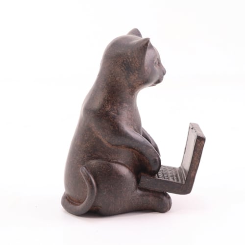 猫 置物 猫雑貨 オブジェ お仕事キャット ネコ 雑貨 おしゃれ 飾り物 インテリア雑貨 Cat 猫 雑貨屋リエット