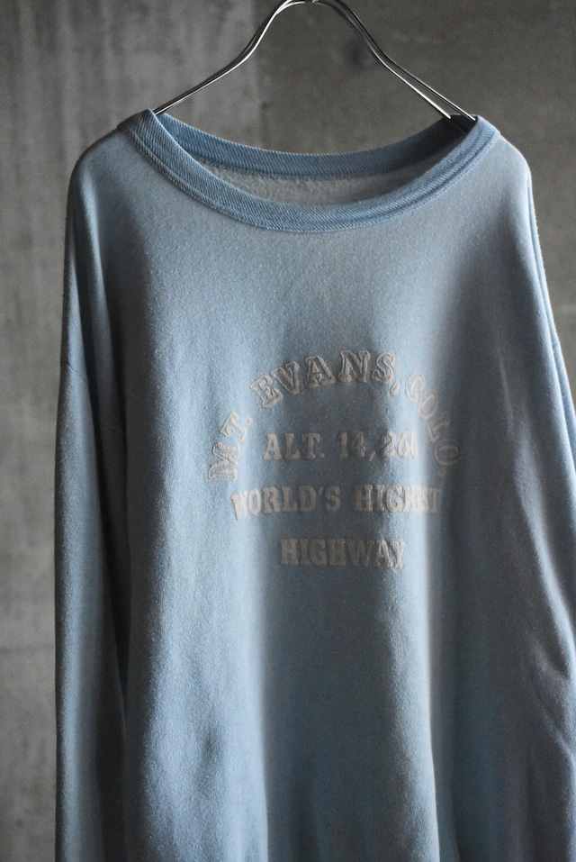 OK/70's flocky print sweat.
