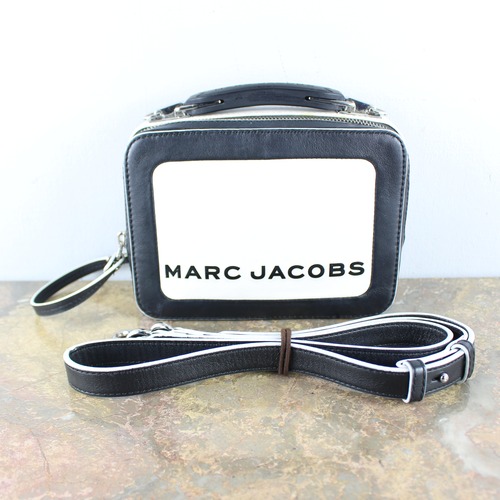 .MARC JACOBS THE BOX LOGO LEATHER 2WAY SHOULDER BAG MADE IN PHILIPPINES/マークジェイコブスザボックスロゴレザー2wayショルダーバッグ 2000000047911