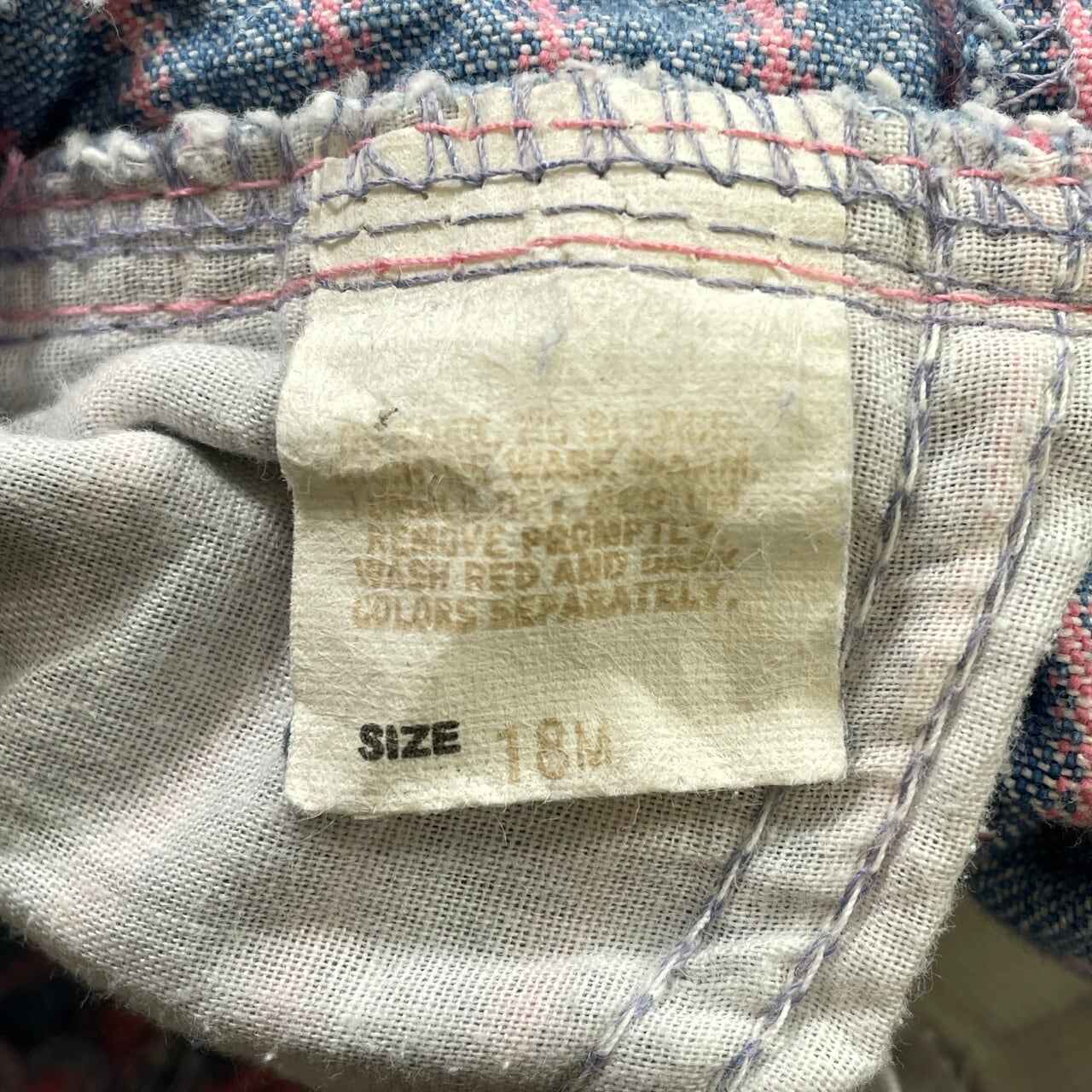 kids】 80-90年代 USA製 OSHKOSH オシュコシュ ピンクヒッコリー
