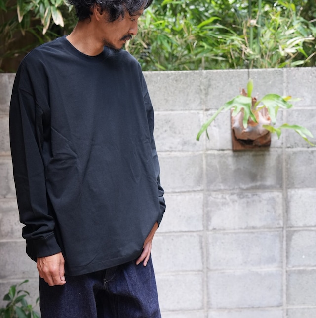 alvana(アルバナ) / 空紡天竺 L/S TEE -BLACK-(ACS-C002)