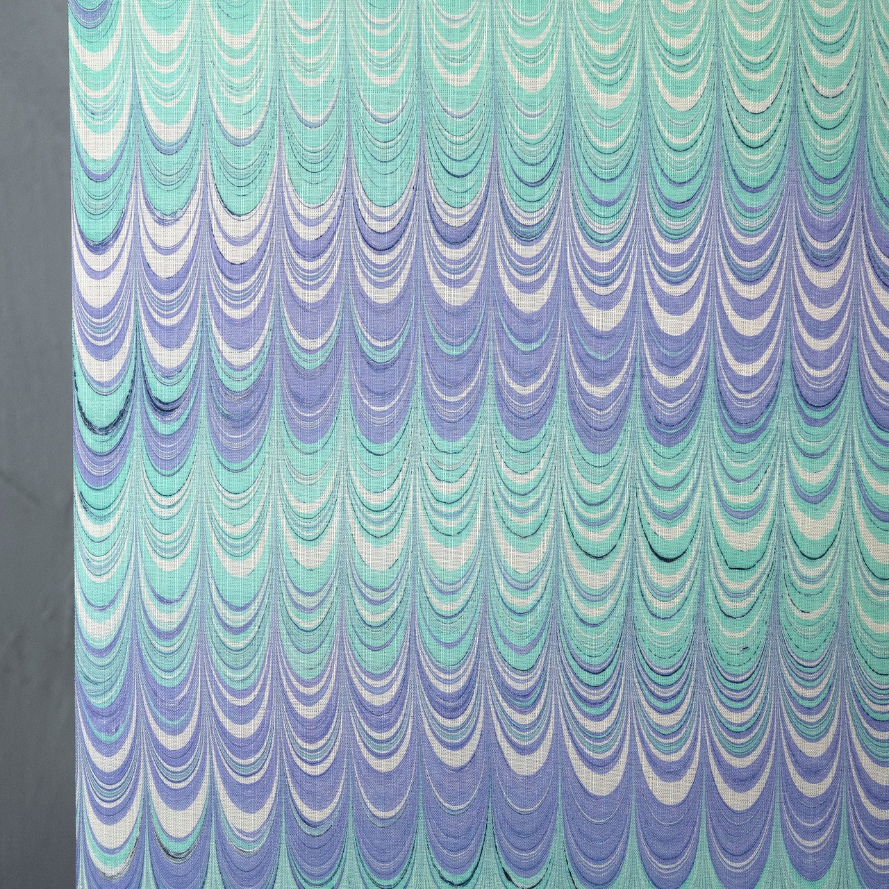 「purple mint　横段」　〜ピーコック柄〜セオアルファ〜浴衣・夏着物・単衣