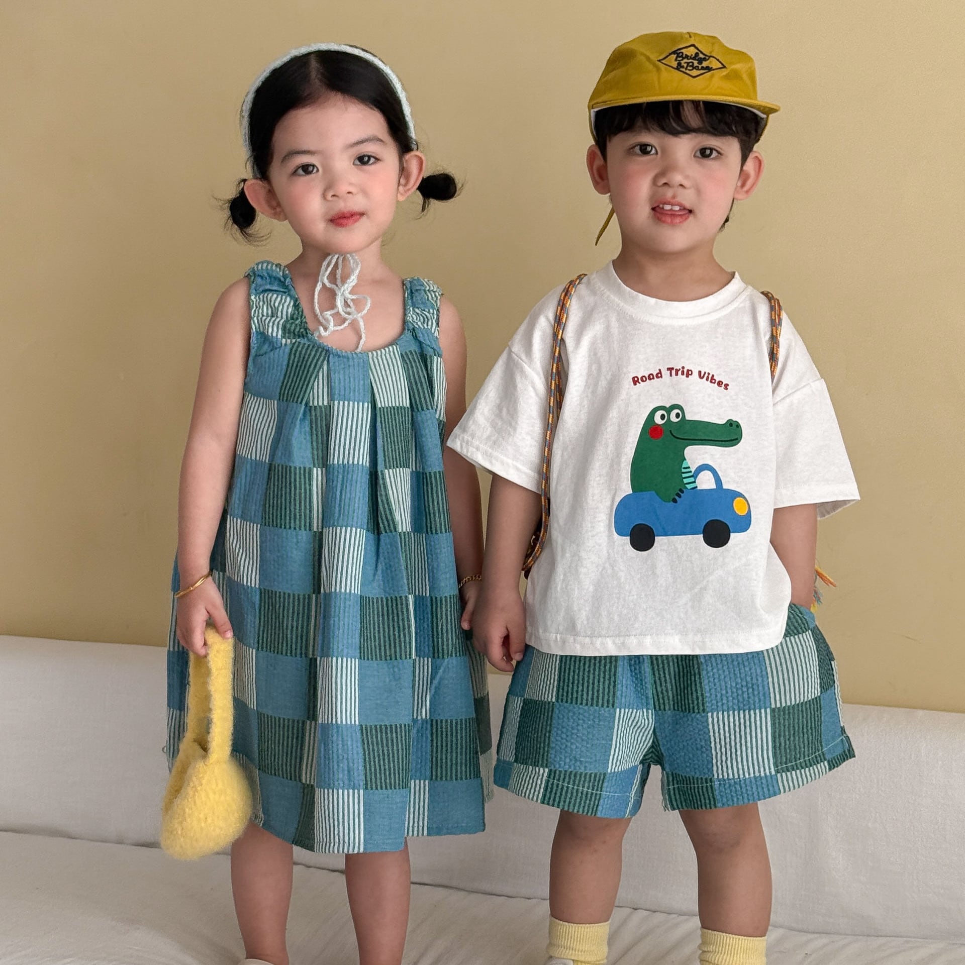 BABY&KID】グリーンチェックセットアップ/ワンピース | Betty