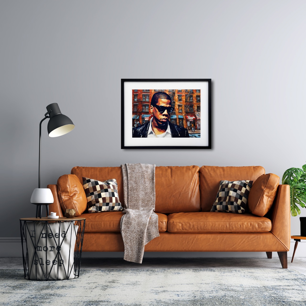 Empire Flow｜Jay-Zをオマージュしたストリートアートポスター｜ブルックリンの魂とモードが交差するスタイリッシュインテリアA2ポスター