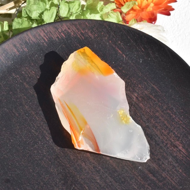 《新色》インドネシア産アンダラクリスタル原石 ミルキーホワイトレッドC