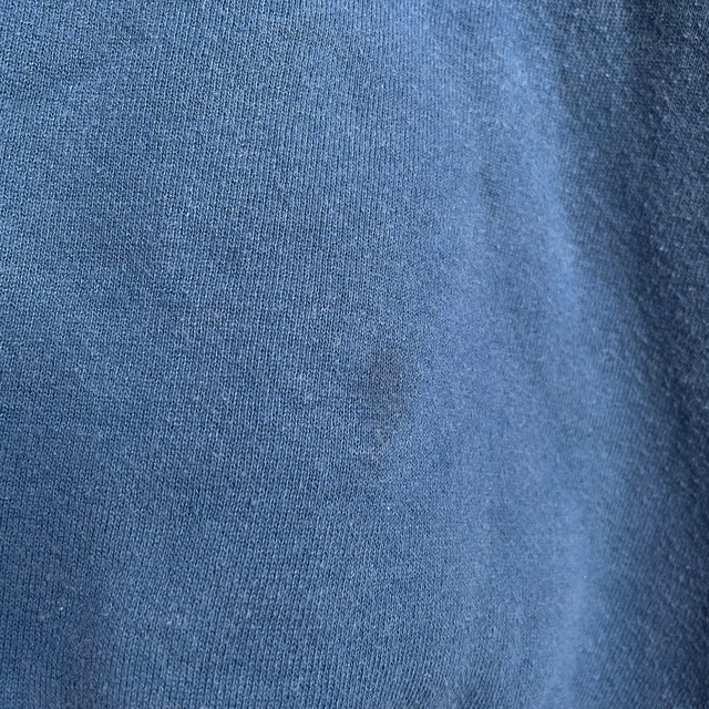 90s USA製 RUSSELATHLETIC 前V無地スウェット 青系 L