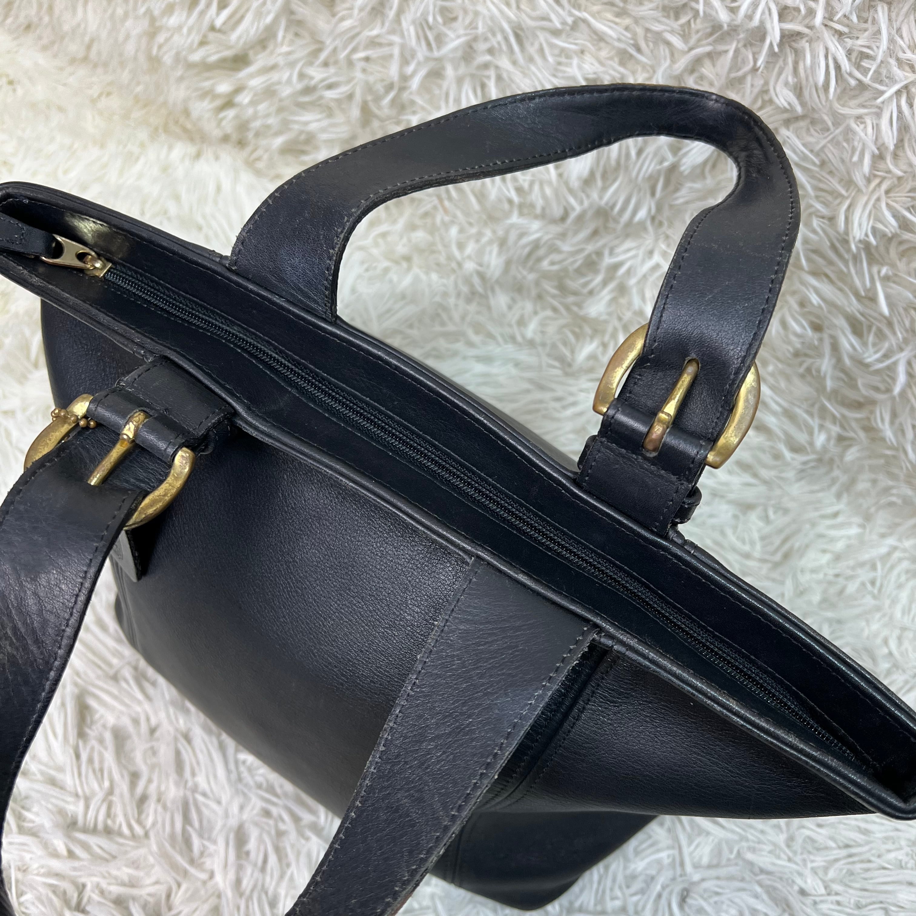 オールドコーチ ハンドバッグ トートバッグ WAVERLY BAG 黒 ブラック