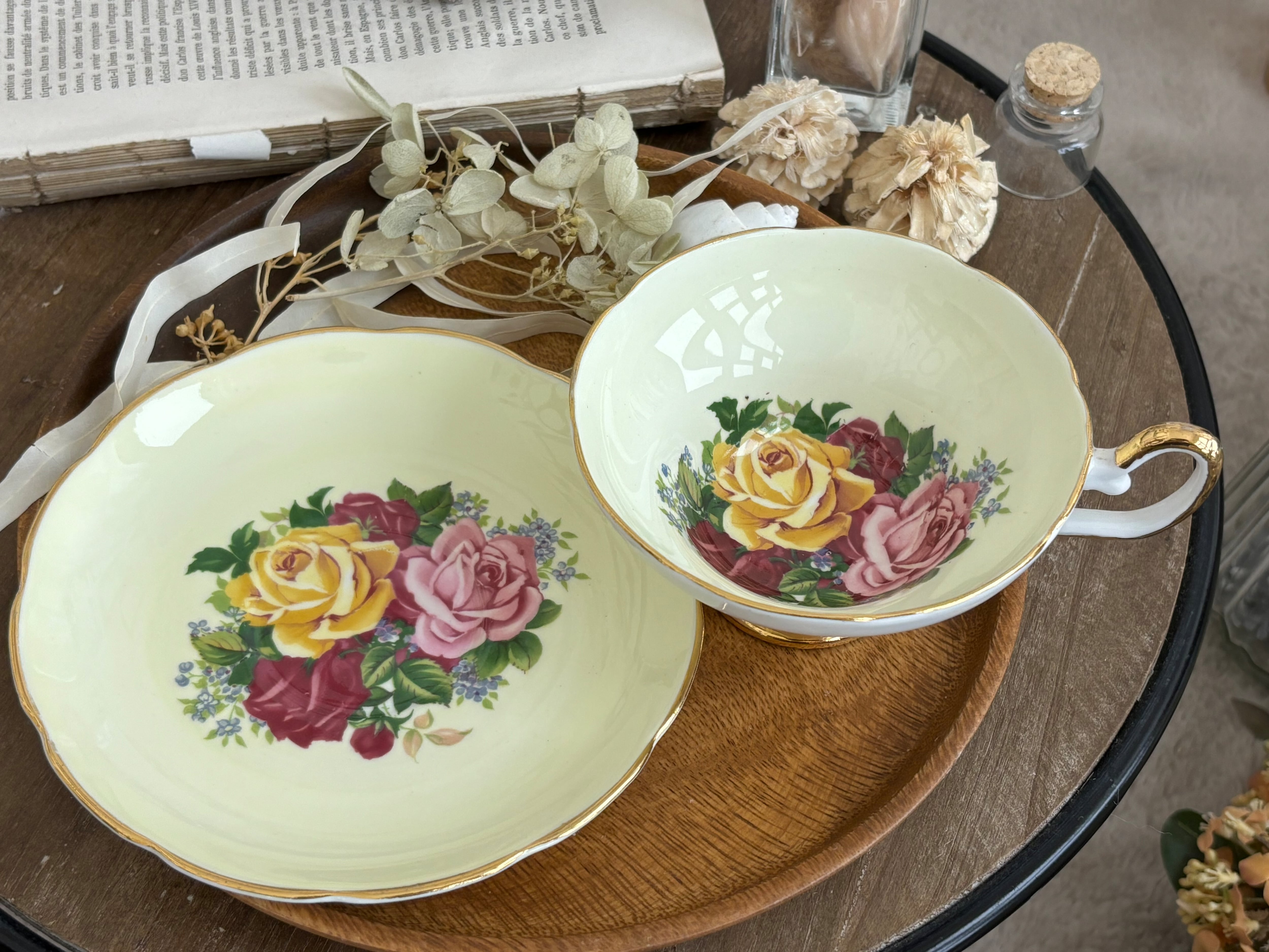 アンティーク プレート 手描き 金彩 薔薇 オーストリア 【公式通販】