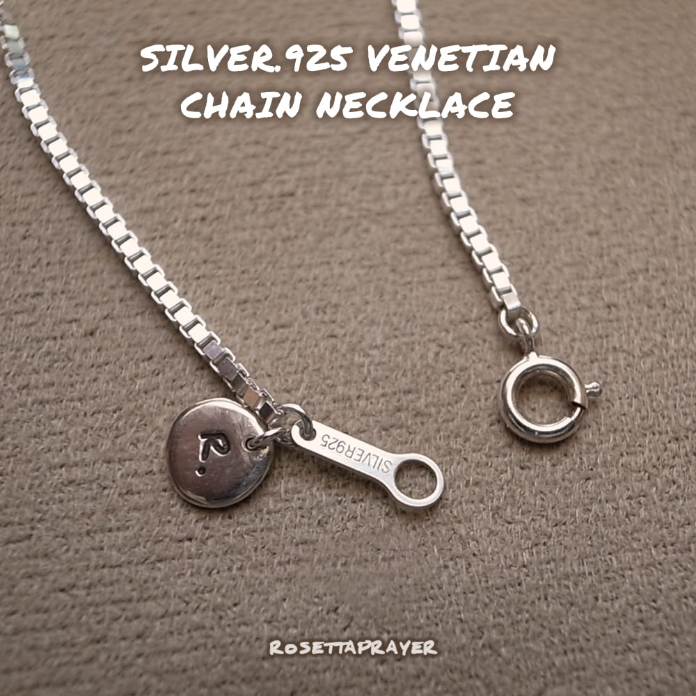 SILVER925 VENETIAN CHAIN NECKLACE | ROSETTAPRAYER