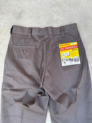 BIG MIKE / No tack chino work pants / ワークパンツ / チノパンツ / CHARCOAL / 102337200