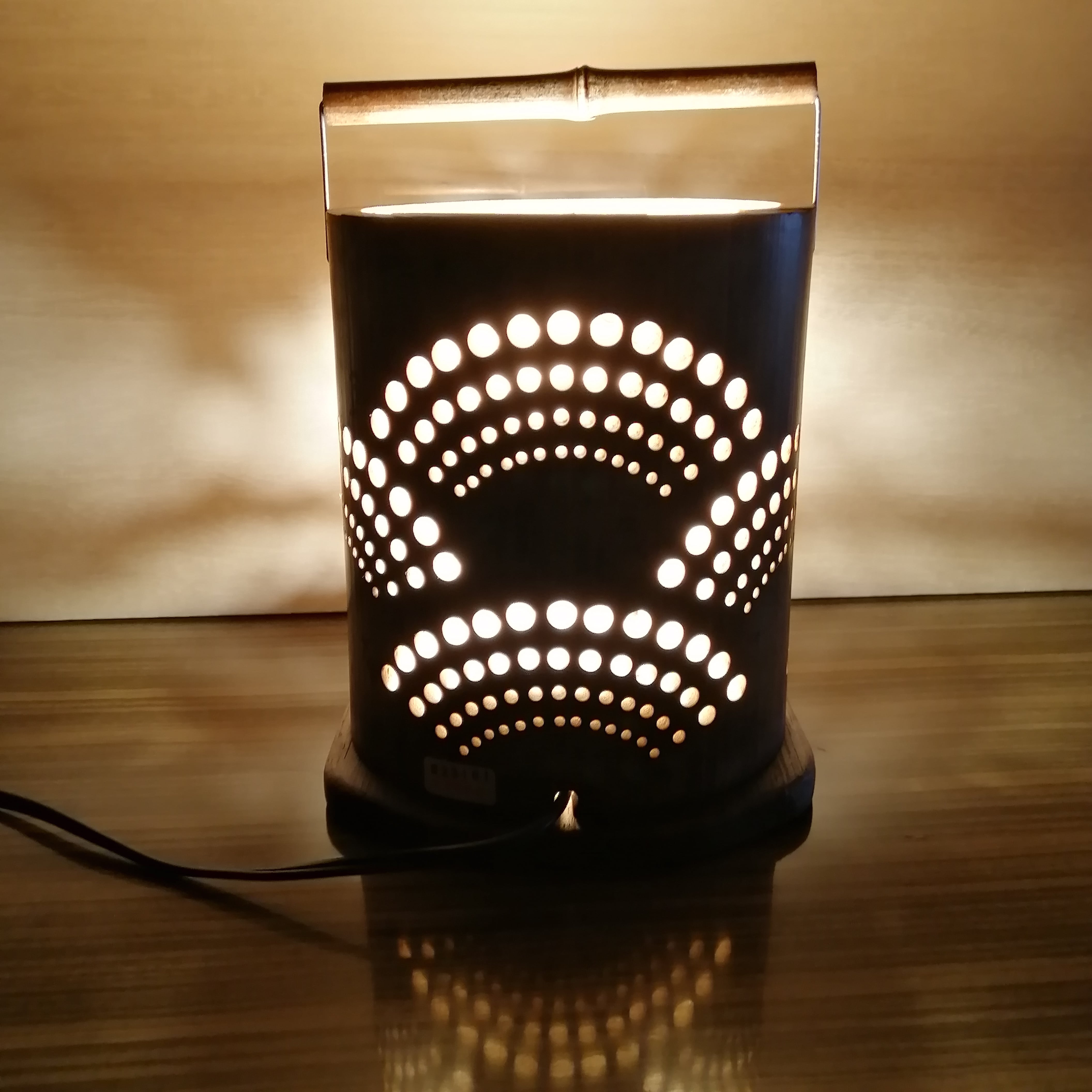 癒し灯火竹行灯No23220