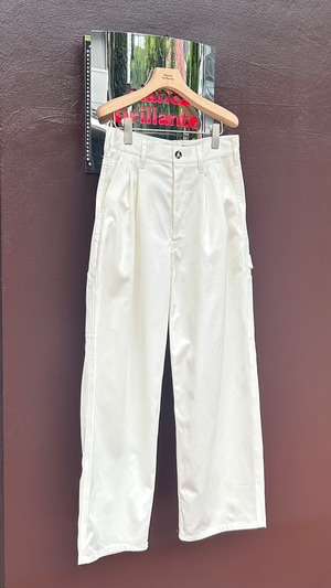 SOFIE D'HOORE -POLKE- darted loose fit pants - :OFF WHITE,