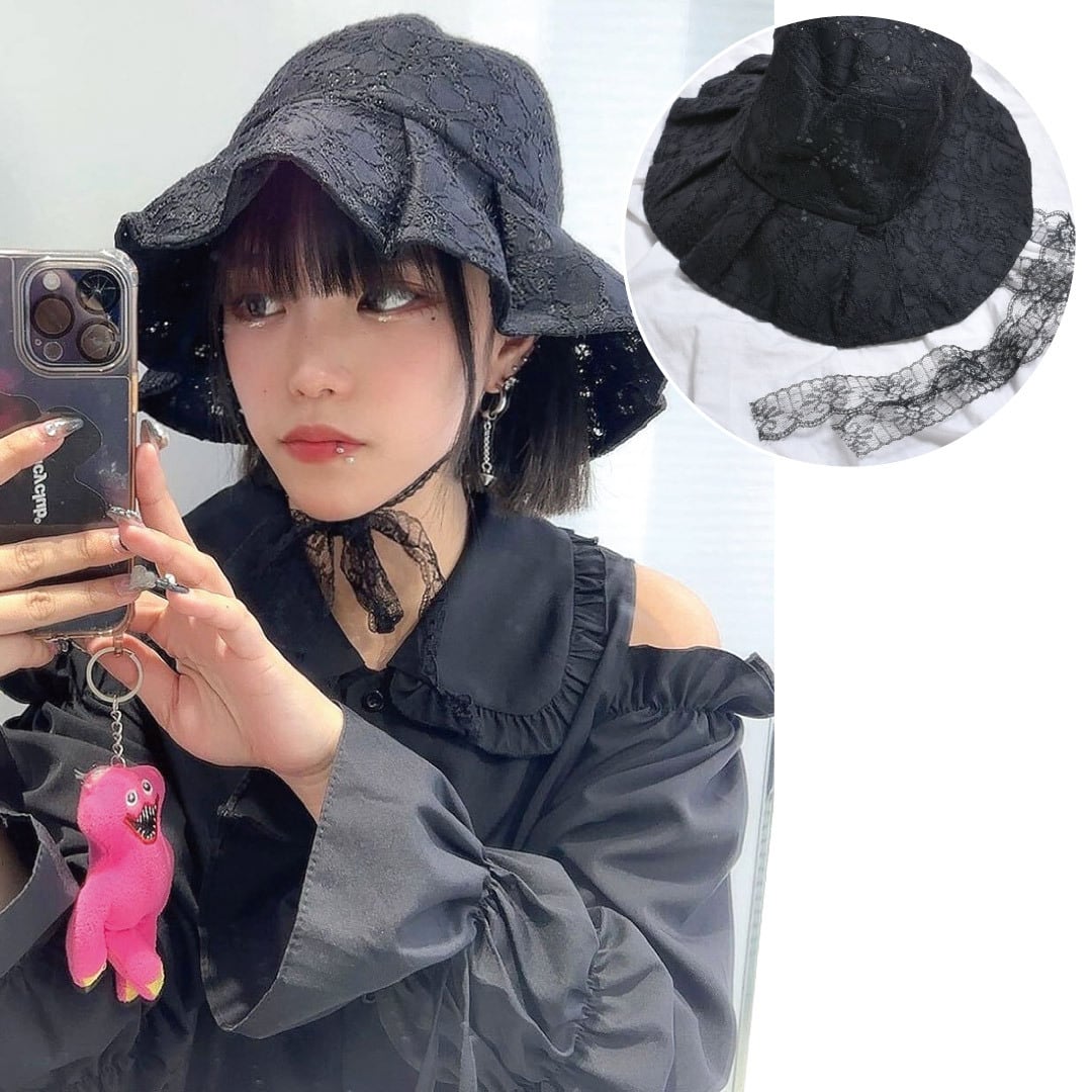 金曜17時まで▷1,639円OFF！】レースリボンハット | VOLCAN&APHRODITE