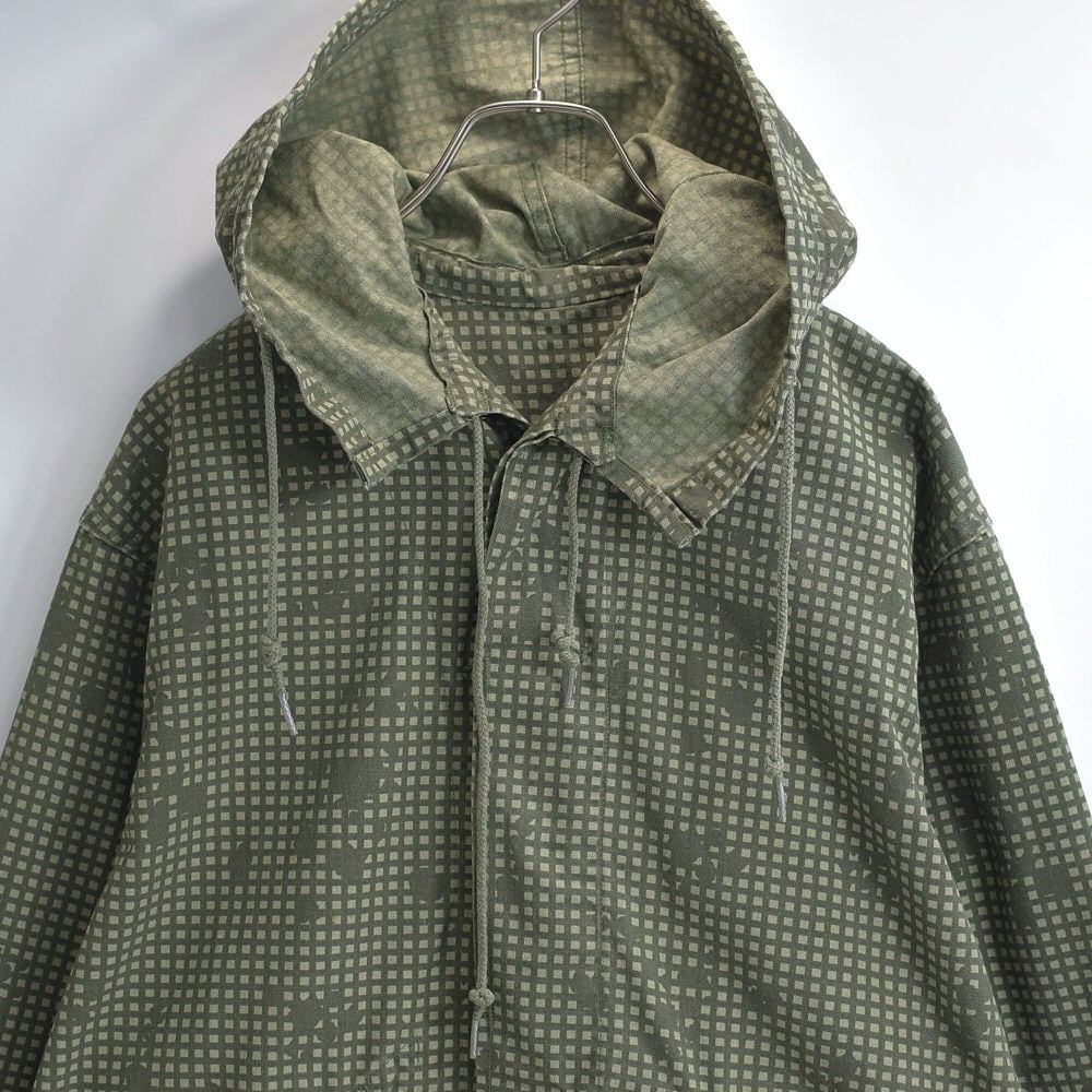 80s U.S.ARMY アメリカ軍 ナイトカモフラージュ フィッシュテールパーカー デザート ヴィンテージ モッズコート オリーブ カーキ ビンテージ USA ミリタリー メンズL相当