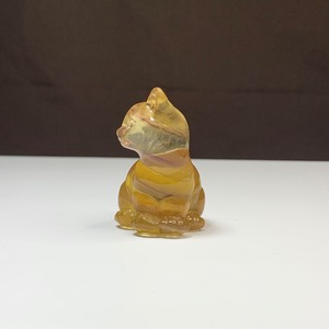 1.ローズクォーツ招財樹×フローライトねこ