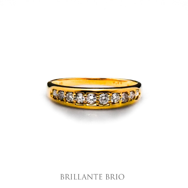 【k18】half eternity  ring ／yellow gold