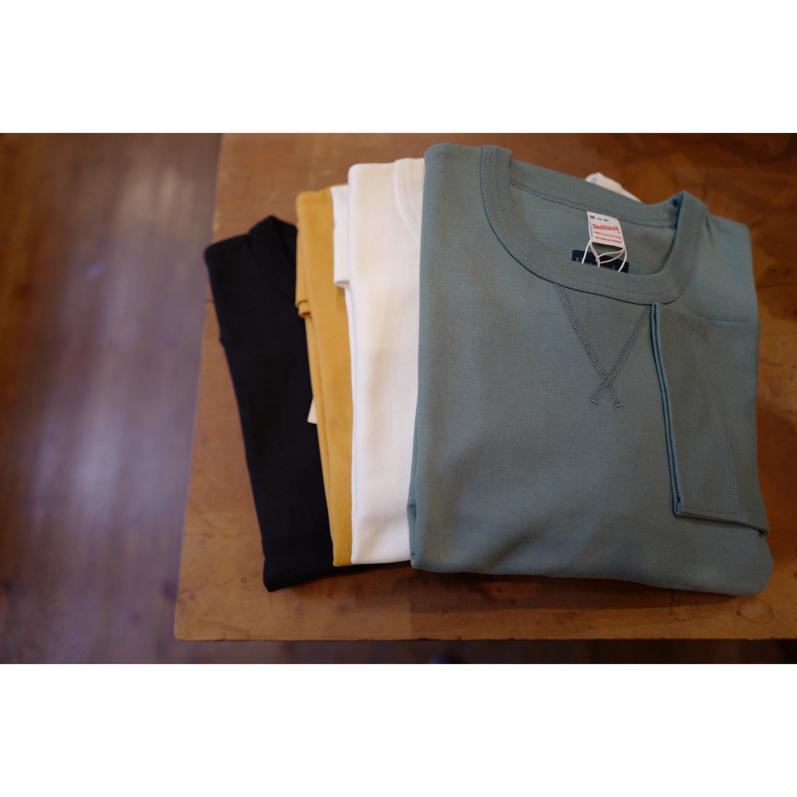 【Unisex】Handwerker │ US cotton (Health knit) long sleeve T-shirts (3colors)