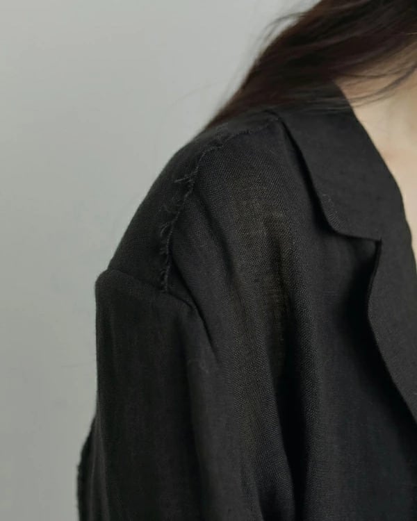 ànuke アンヌーク anuke 秋冬 Linen Sheer Jacket リネンシアー