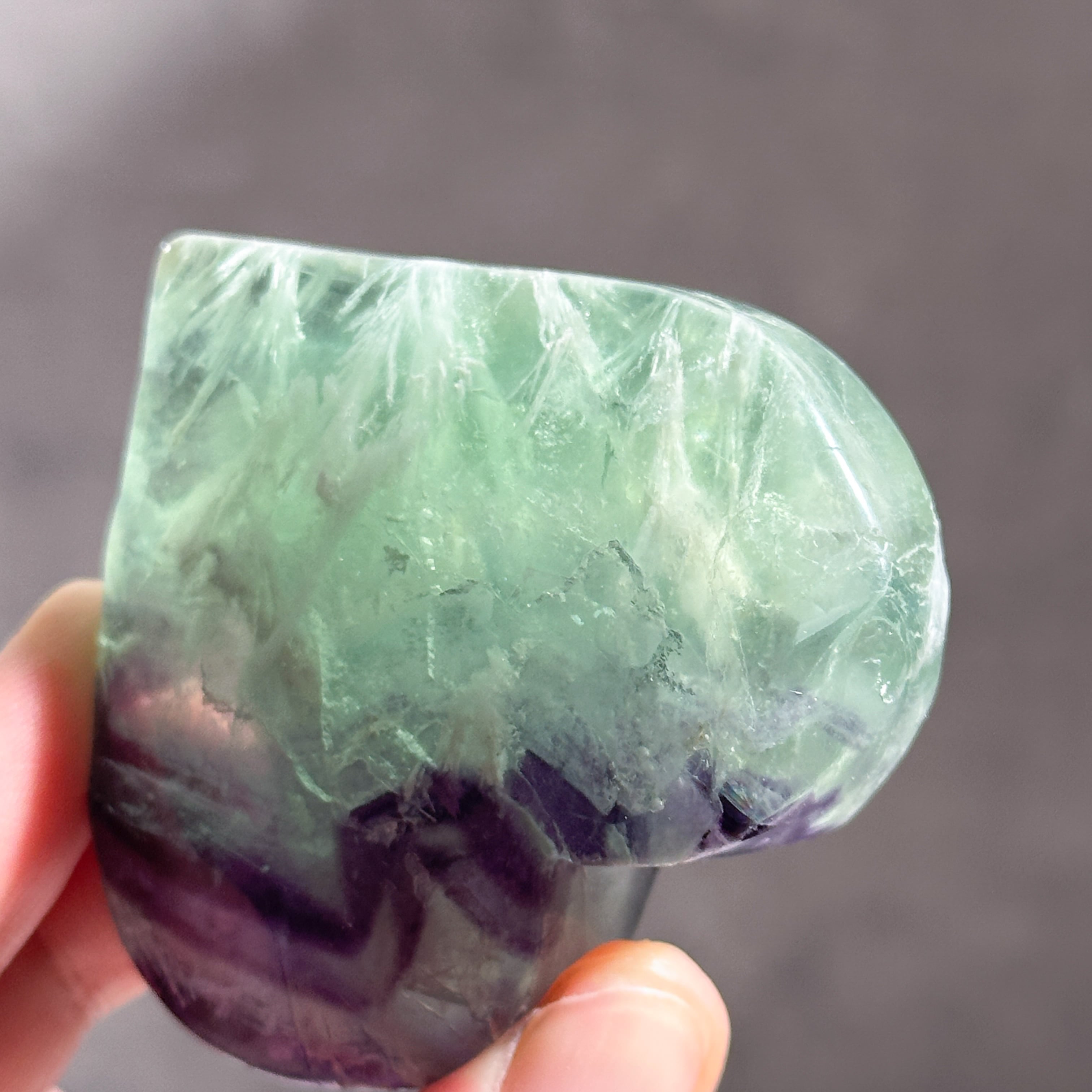 エンジェルフェザーフローライトハート 35◇ Angel Feather Fluorite