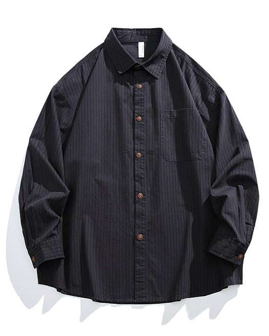 Stripe Regular Collar Shirt x01005 | XPOSE